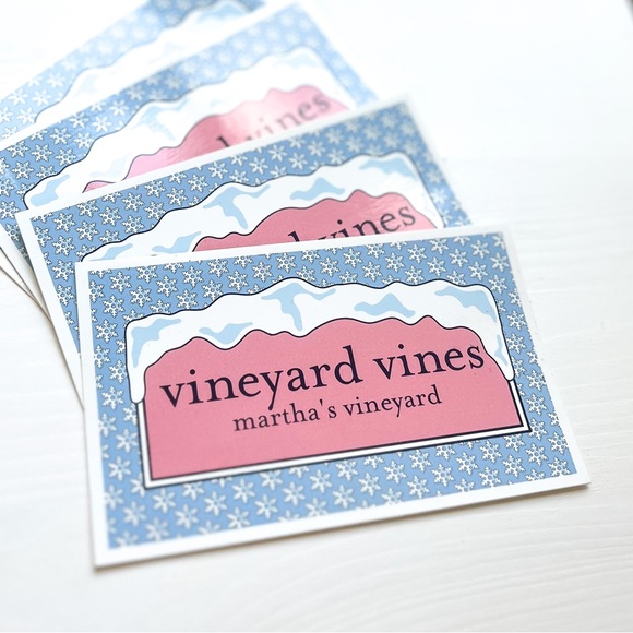 Vineyard Vines Winter Stickers π - Picture 1 of 3
